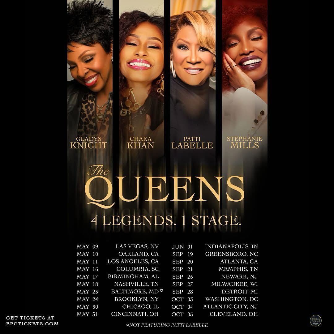 Stephanie Mills The Queens! 4 Legends. 1 Stage. Tour Poster 2025